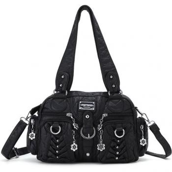 Bolso de Hombro Elegante de Cuero PU