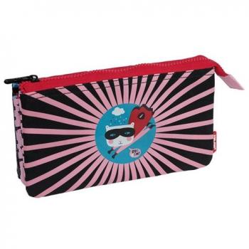 Milan Portatodo Rosa Superhéroes 5 Compartimientos