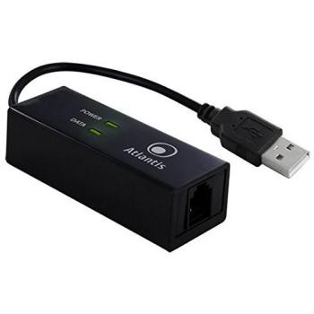 Atlantis WebRunner USB Modem 56k Externo V.90/V.92, Hot Plug'n'Play