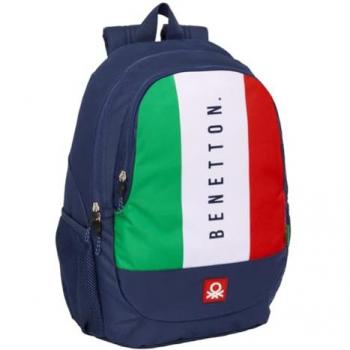 Mochila Escolar Benetton Flag Adaptable