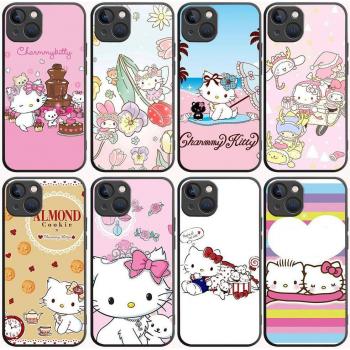 Estuche Charmmy Kitty B-58 Negro para Redmi y iPhone