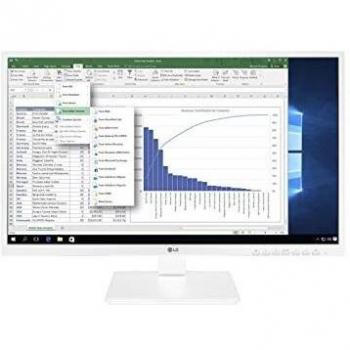 Monitor LG per PC con display piatto di 60,5 cm (23.8) Full HD LCD Bianco