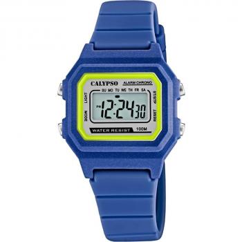 Reloj Calypso Digital Crush K5802/5 Digital Correa De Caucho, Unisex