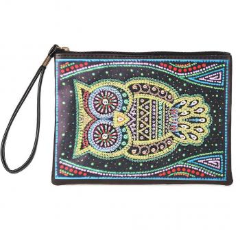 Bolso de mano con bordado de diamantes para mujer