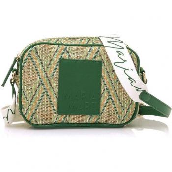 Bandolera Danela verde Mariamare con cierre de cremallera