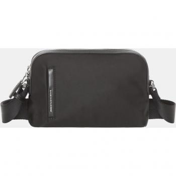 Bandolera pequeña Mandarina Duck de nylon negro