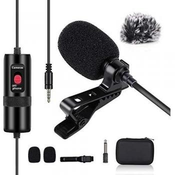 Microfono Lavalier Condensatore Omnidirezionale 236 per Fotocamera e Smartphone