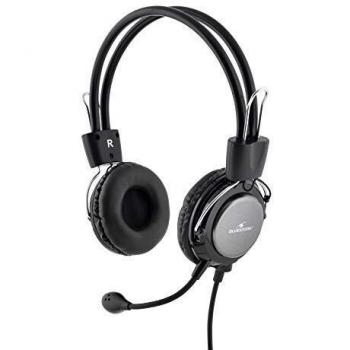 Bluestork MC-201 auricolare Stereofonico Padiglione auricolare Nero, Argento