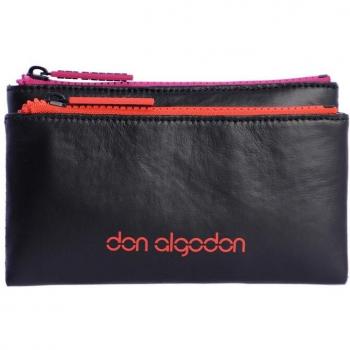 Monedero Mediano Frida Negro con Cremallera