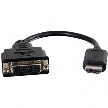 C2G 80502 Adaptador de Cable de vídeo 0,2 m HDMI DVI-D Negro