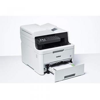 Brother MFCL3730CDNYY1 Stampante Multifunzione a Colori LED con FAX, 18 ppm, Ethernet, USB 2.0, ADF da 50 Fogli, Stampa Fronte-Retro, Display Touchscreen, Inbox Toner da circa 1.000 Pagine per Colore
