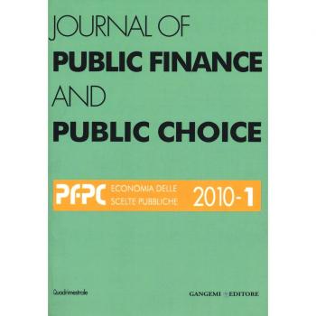 Journal of public finance and public choice (2010) (Vol. 1)