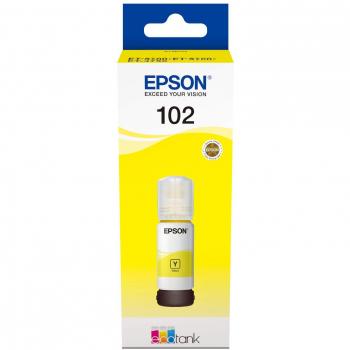 FLACONE INCHIOSTRO EPSON ECOTANK 102 GIALLO 70ml