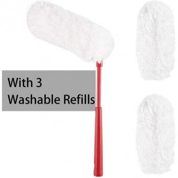 CLEANHOME-Mini plumero de microfibra con mango flexible