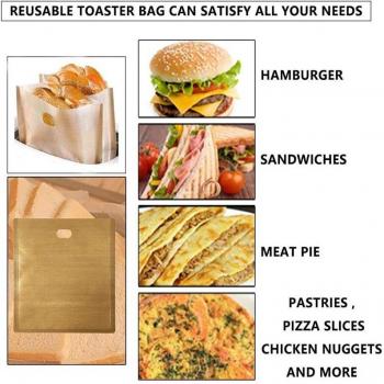 10er Set Toaster Taschen für Käse-Sandwiches, wiederverwendbar