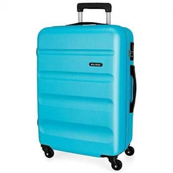 Roll Road Flex Maleta Grande Azul 51x74x28 cms Rígida ABS Cierre combinación 91L 3,8Kgs 4 Ruedas