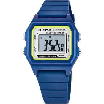 Reloj Calypso Digital Crush K5805/3 Correa de Caucho, Hombre