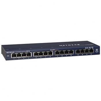 Switch Ethernet 16 Porte Unmanaged GS116GE, Nero