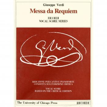 Messa da requiem per l'anniversario della morte di Manzoni, 22 maggio 1874. Riduzione per canto e pianoforte (prefazione in italiano e inglese)