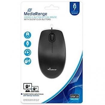 MediaRange MROS212 Mouse Ottico Nero