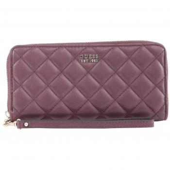 GUESS Victoria SLG Gran Zip Burgundy