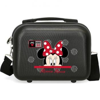 Joumma Bags. Neceser ABS Minnie My Pretty Bow Adaptable negro -29x21x1