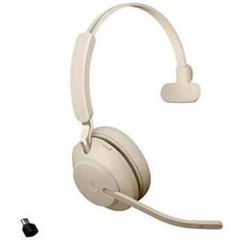Jabra Evolve2 65 MS Cuffie Wireless Beige