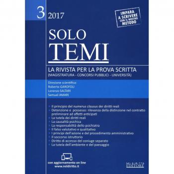 Solo temi. La rivista per la prova scritta (magistratura-concorsi pubblici-università). Con aggiornamento online (2017) (Vol. 3)