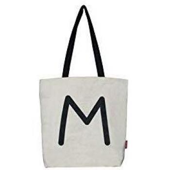 Hello-Bags. Bolso Tote Modelo M. Algodón 100%. Blanco. Con Cremallera y Forro. 37 * 38 cm. Incluye Sobre Kraft de Regalo