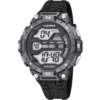 Reloj Calypso Digital K5815/4 Hombre Correa Caucho Negro