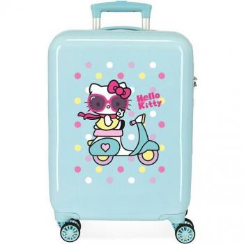 Joumma Bags. Maleta de Cabina Girl Gang Hello Kitty rígida turquesa