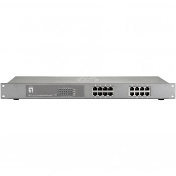 LevelOne FEP-1612W150 switch di rete Fast Ethernet 10/100 PoE Grigio