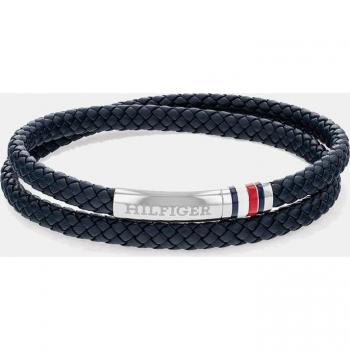 Pulsera de piel azul Tommy Hilfiger para hombre