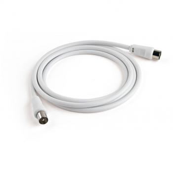 Meliconi Cavo per Antenna da 2 m, Bianco