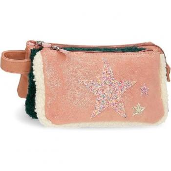 Estuche Enso Shine Star Infantil Rosa y Verde