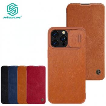 Nillkin QIN Pro Red: Estuche de Cuero con Tarjetero y Protección Deslizante