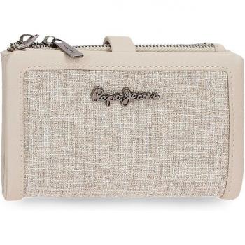 Cartera Maddie Beige de Pepe Jeans