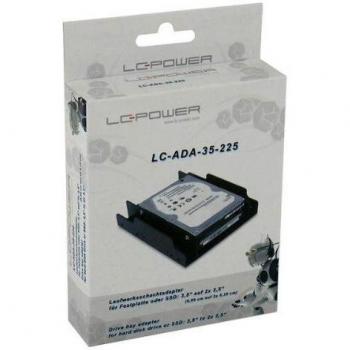 LC-Power LC-ADA-35-225 pannello drive bay 2.5/3.5 Pannello incassato Nero