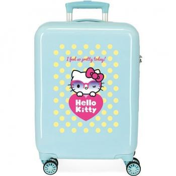 Maleta de Cabina Hello Kitty Pretty Glasses Rígida Azul