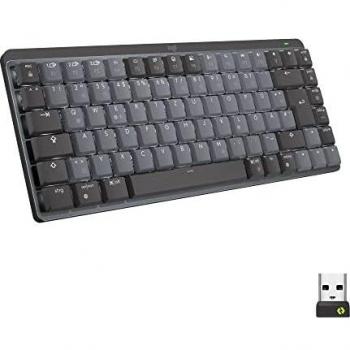 Logitech MX Mini Mechanical Tastiera RF Senza Fili + Bluetooth QWERTZ Tedesco Grafite, Grigio