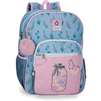 Mochila Escolar Enso We Love Flowers rosa