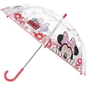 Minnie Mouse Paraguas manual transparente 42cm