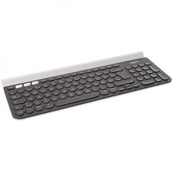 Logitech K780 Wireless Keyboard RF with Bluetooth QWERTY German Gray White
