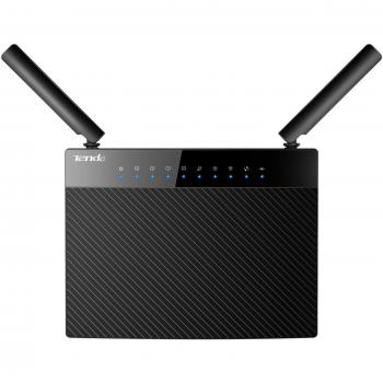 Tenda Router WiFi 1200Mbps Gibabit Dual Band 867Mbps 5GHz, 300Mbps 2.4 GHz, 5 Porte Ethernet, 1 Port USB2.0 (AC9), Nero