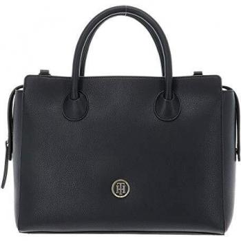Tommy Hilfiger Bolso de Mano Charming Tommy Satchel, Negro, Talla Única