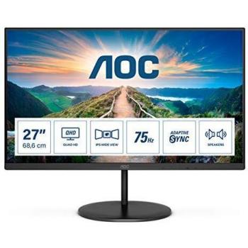 Aoc Q27V4EA Monitor LED 27 2K Ultra HD 2560 x 1440 Pixel 178° Nero
