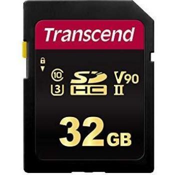 Transcend TS32GSDC700S Scheda di Memoria SDHC da 32 GB, Imballaggio Standard, 700S, Per Videocamere Professionali
