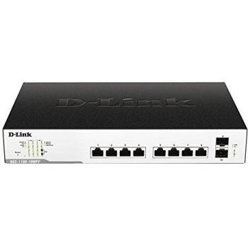 D-Link DGS-1100-10MPP Easy Smart Switch gestito con 10 porte PoE+ (incluse 2 SFP) e 242 W di potenza totale
