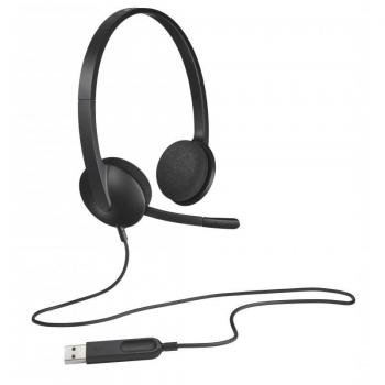 CUFFIE STEREO+MICROFONO USB LOGITECH HEADSET H340
