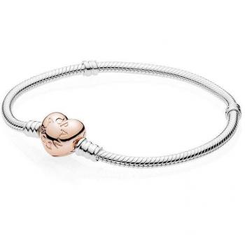 Pulsera Pandora Moments cierre Corazón Rose 580719-23